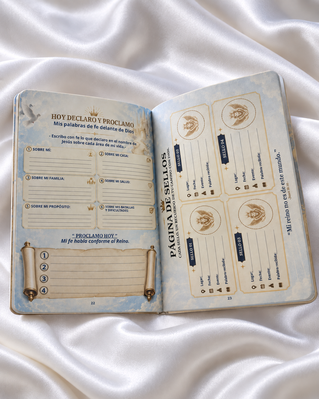 Pasaporte Diplomático Celestial ARYVONNE | Edición blanca en español