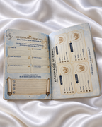 Pasaporte Diplomático Celestial ARYVONNE | Edición blanca en español