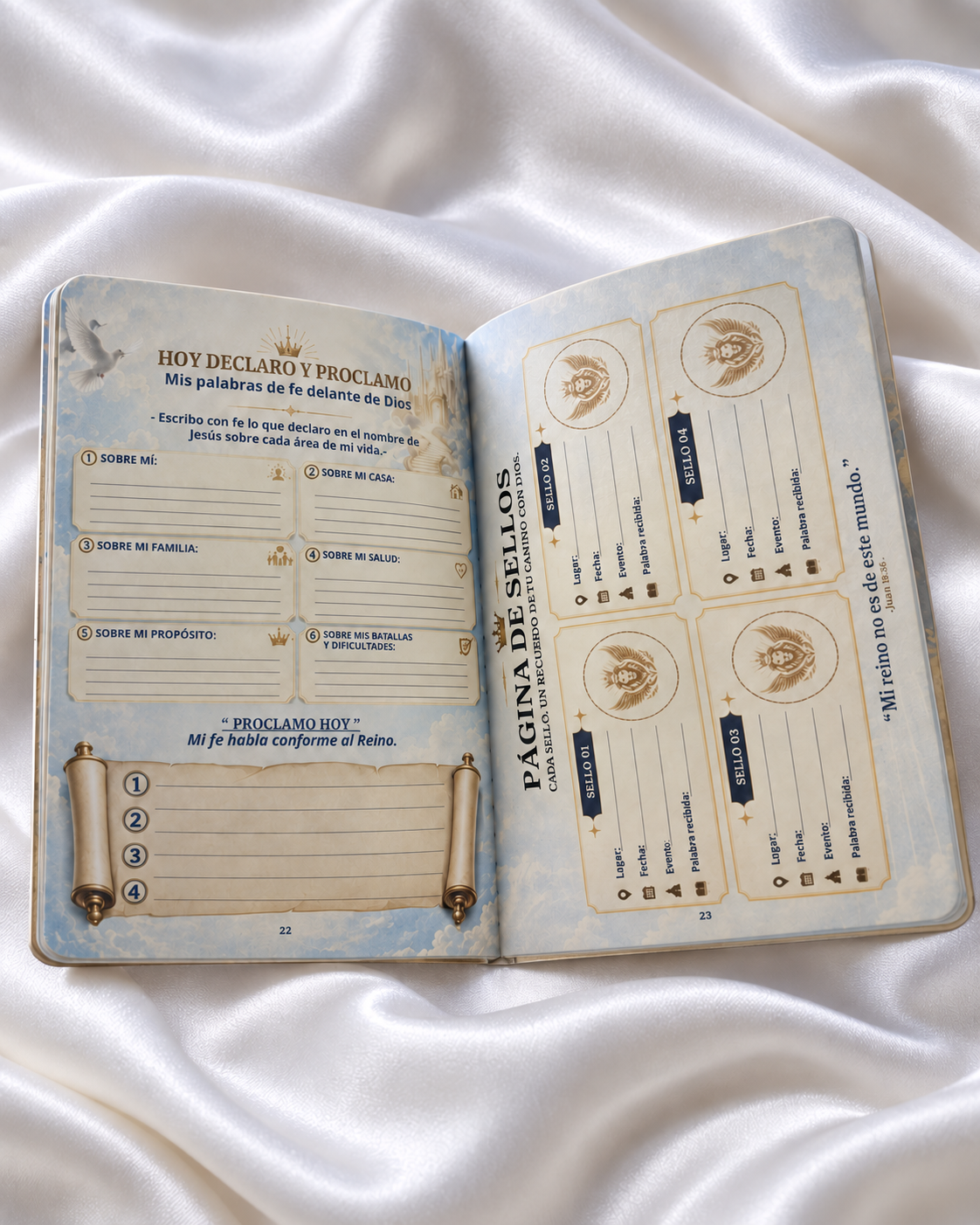 Pasaporte Diplomático Celestial ARYVONNE | Edición blanca en español