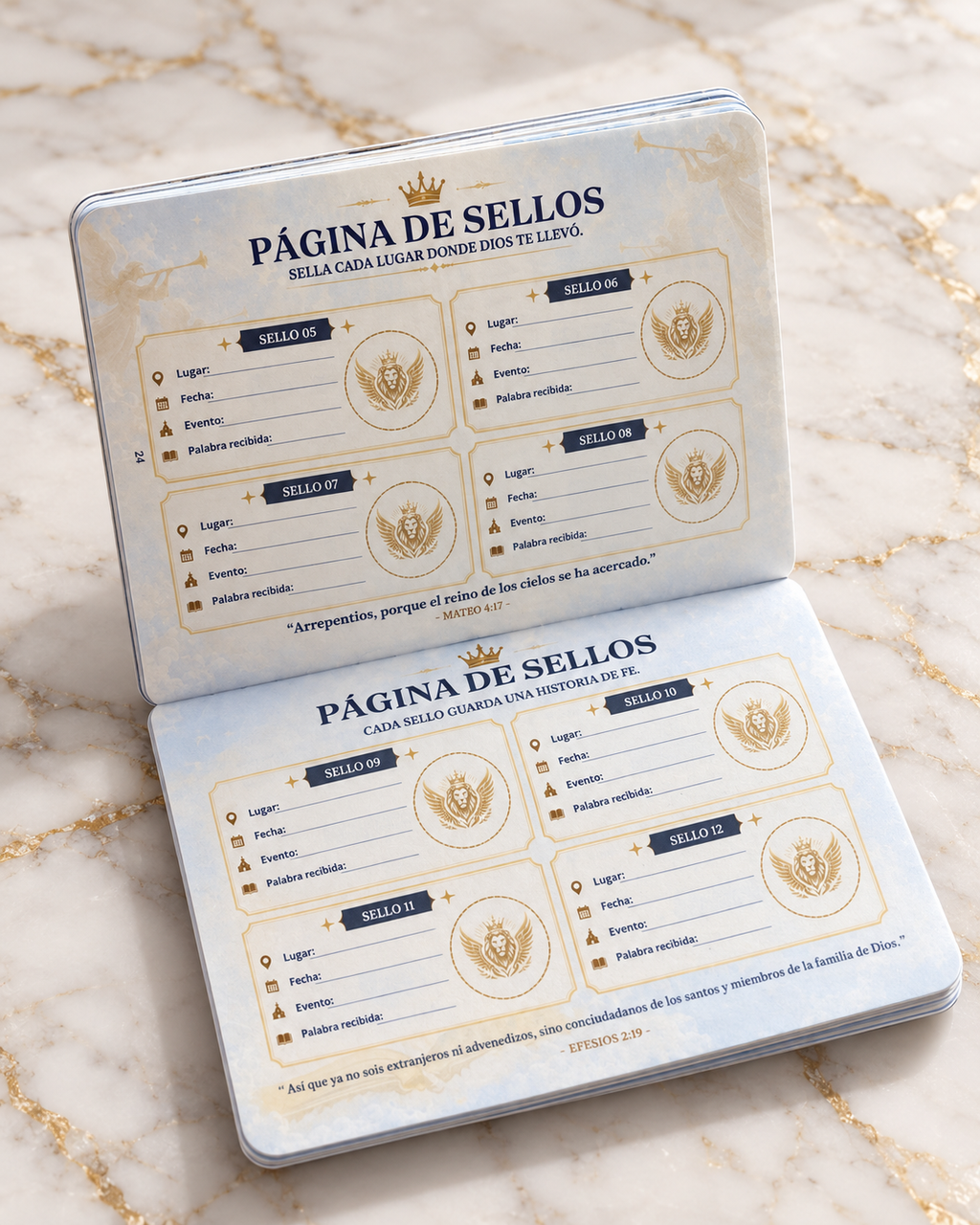 Pasaporte Diplomático Celestial ARYVONNE | Edición blanca en español