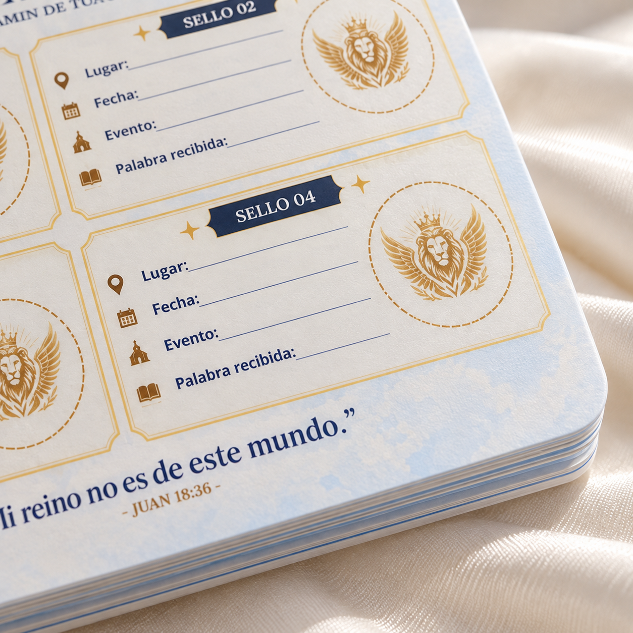 Páginas del pasaporte para sellos