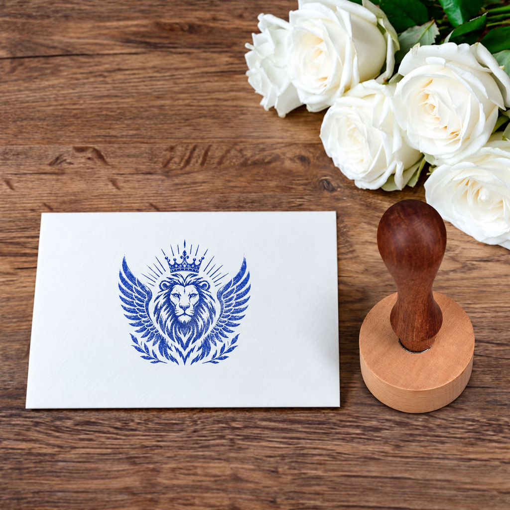 Sello Personalizado de Madera con Logo, Nombre o Texto