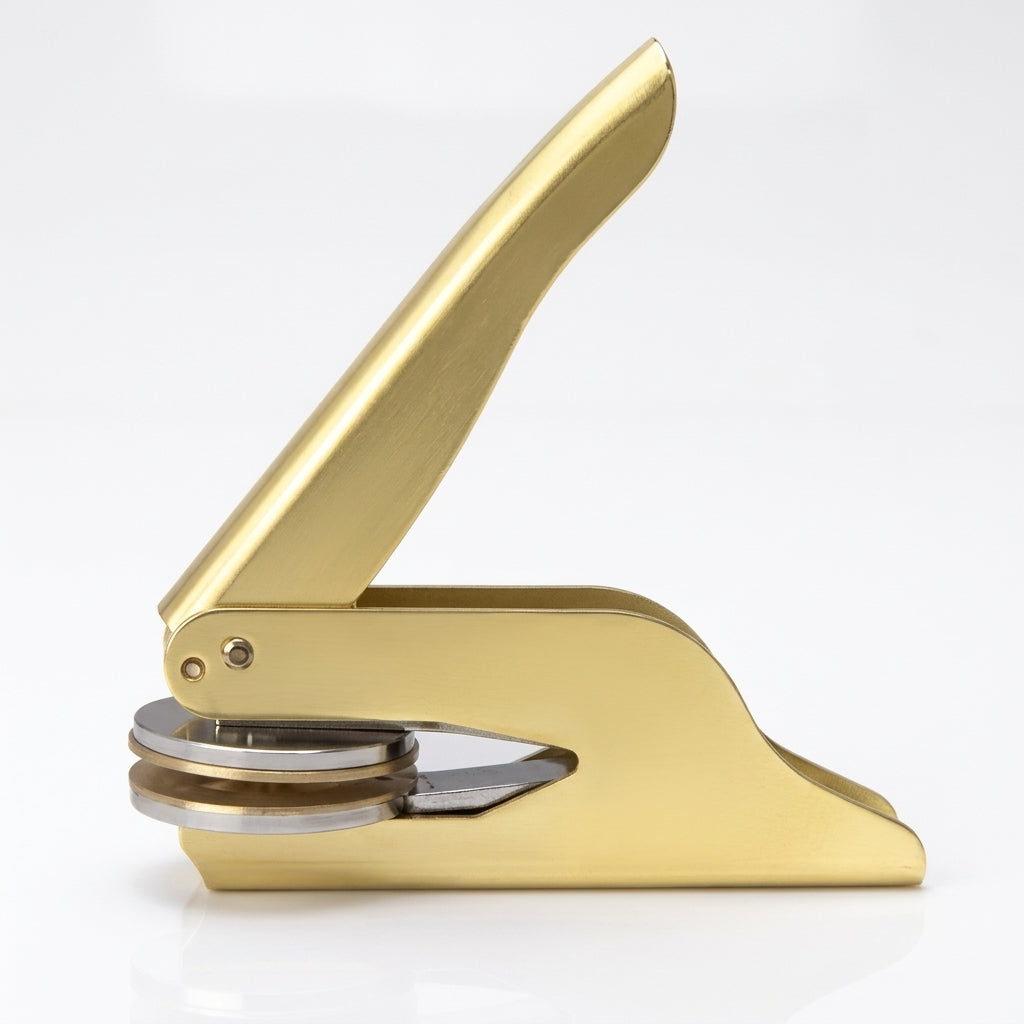 Pinza de grabado en relieve personalizada para el Pasaporte Celestial