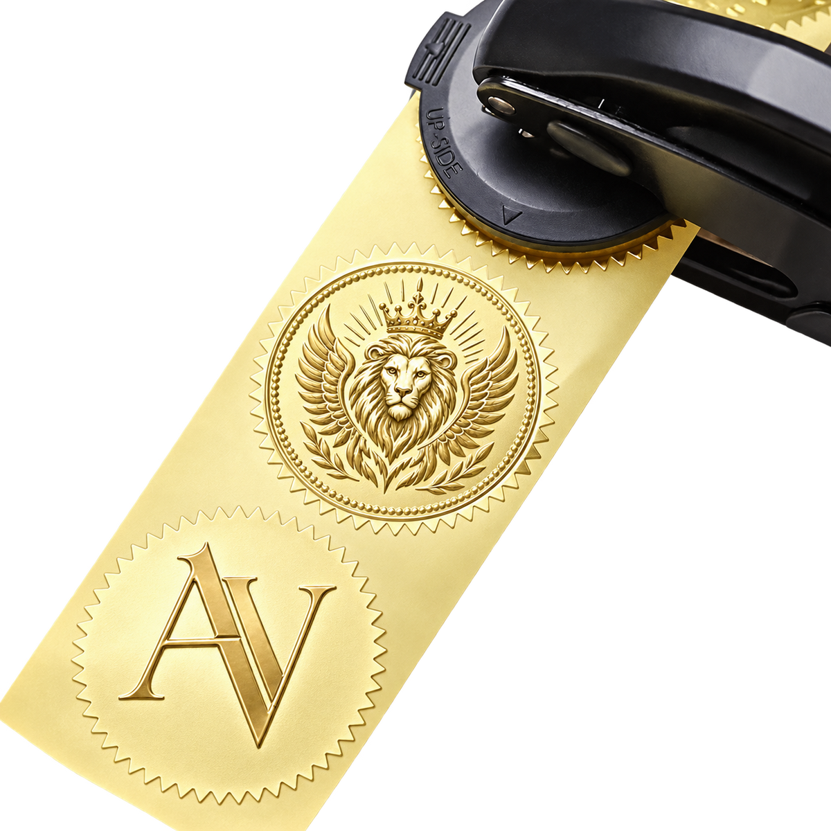Pinza de grabado en relieve personalizada para el Pasaporte Celestial